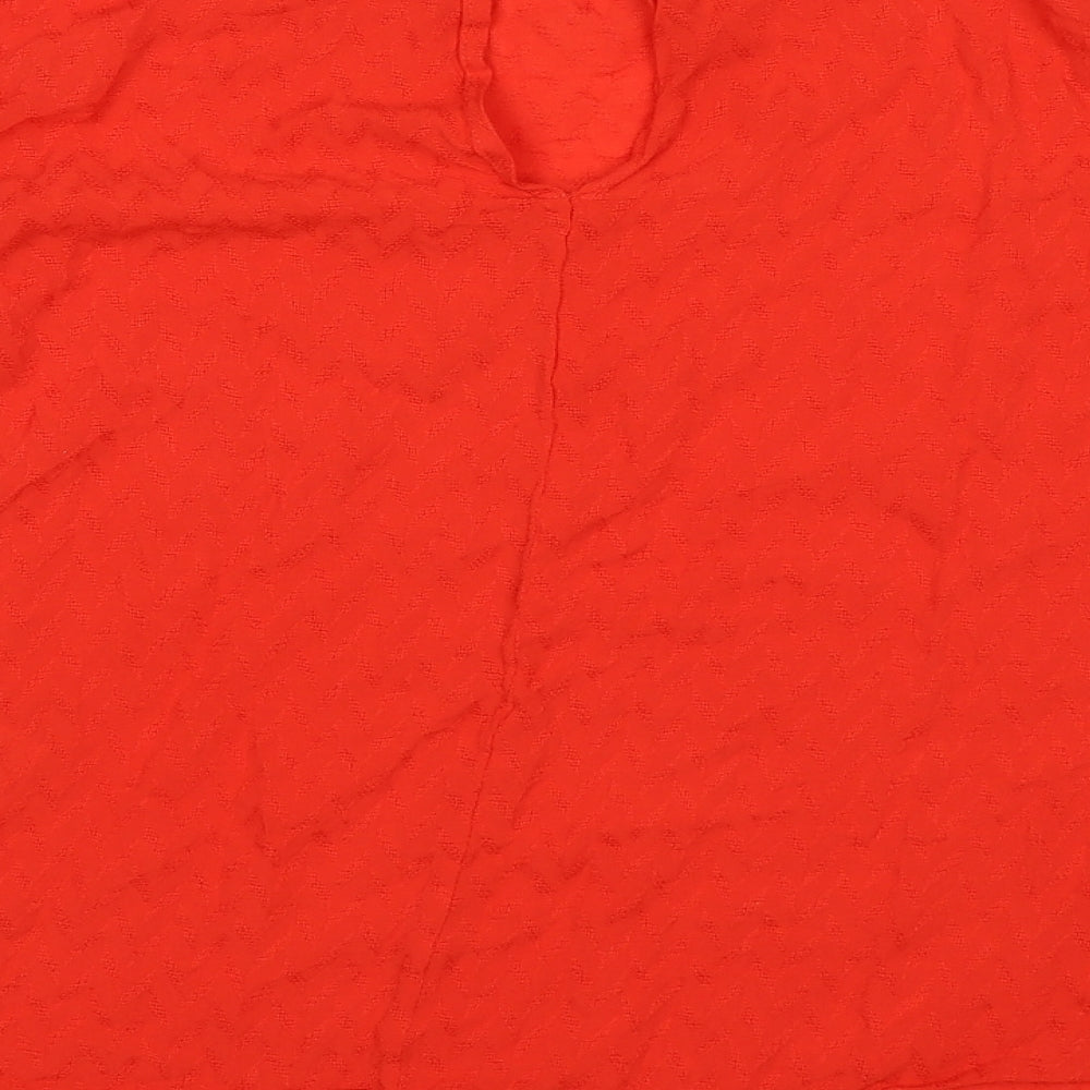 Warehouse Womens Red   Basic Blouse Size 8