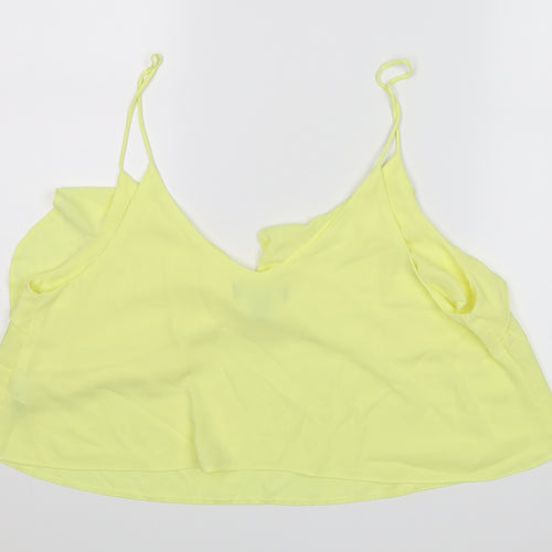 Primark Womens Yellow   Cropped Blouse Size 16