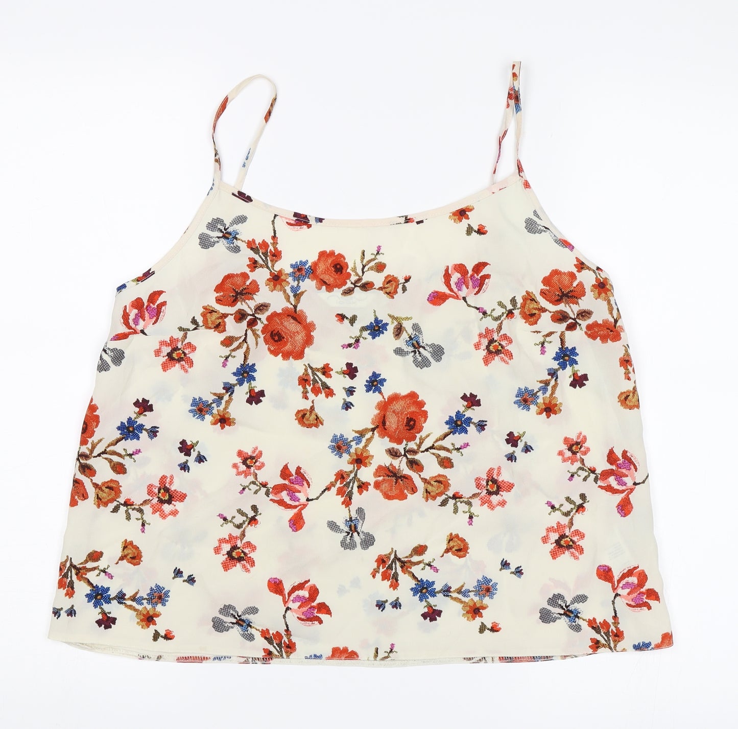New Look Womens Beige Floral  Camisole Tank Size 12