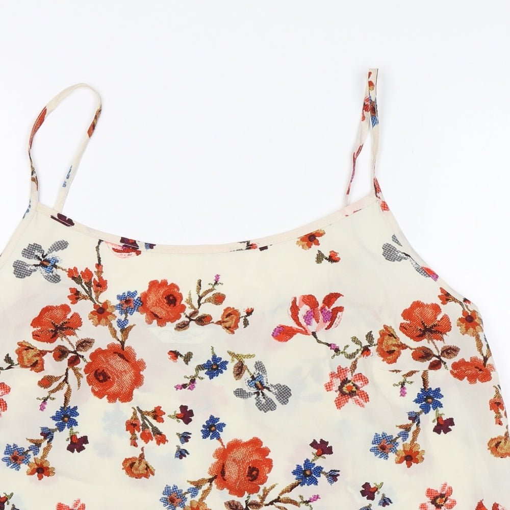 New Look Womens Beige Floral  Camisole Tank Size 12