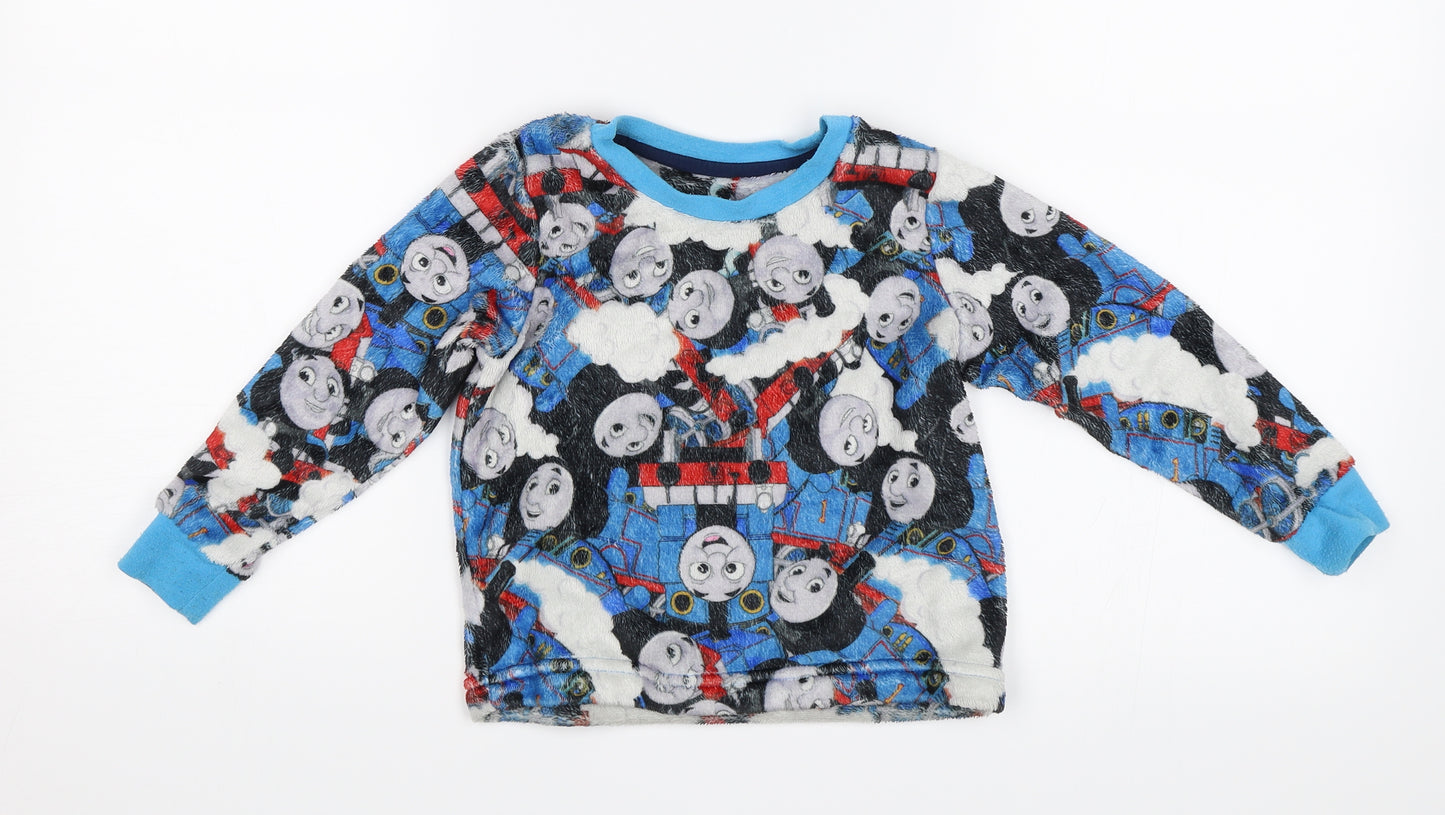 Character.com Boys Blue   Pullover Jumper Size 2-3 Years  - Thomas the Tank Engine