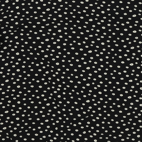 Warehouse Womens Black Polka Dot  Basic Blouse Size 8