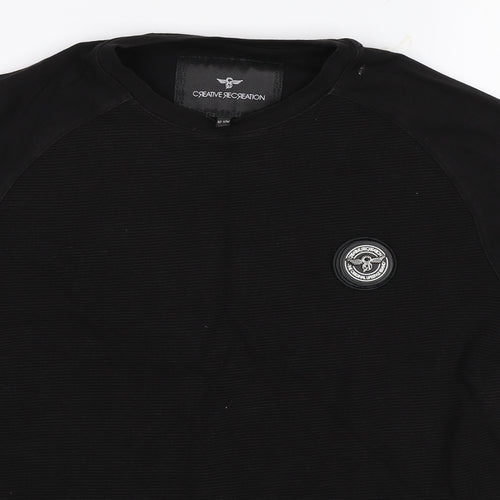 Creative Recreation Boys Black   Basic T-Shirt Size 12-13 Years