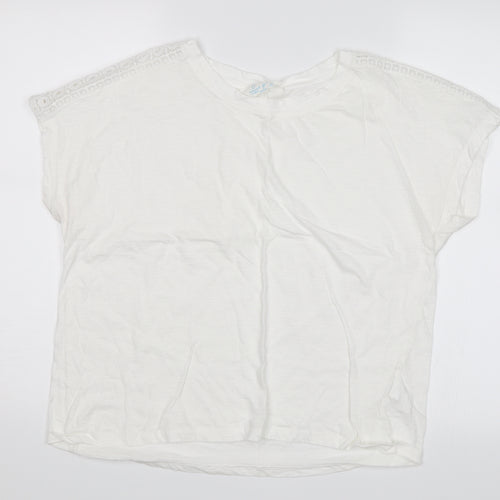 PrimRK Womens White   Basic T-Shirt Size L