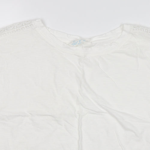 PrimRK Womens White   Basic T-Shirt Size L