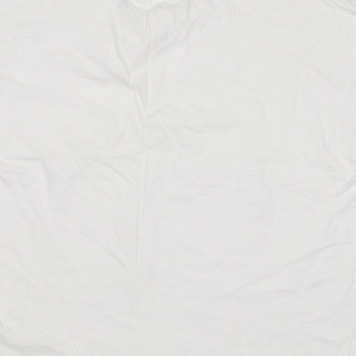 PrimRK Womens White   Basic T-Shirt Size L