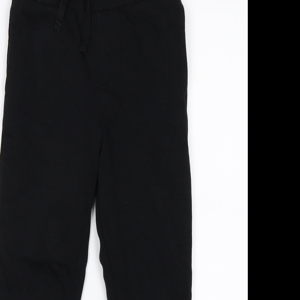 George Boys Black   Sweatpants Trousers Size 6-7 Years