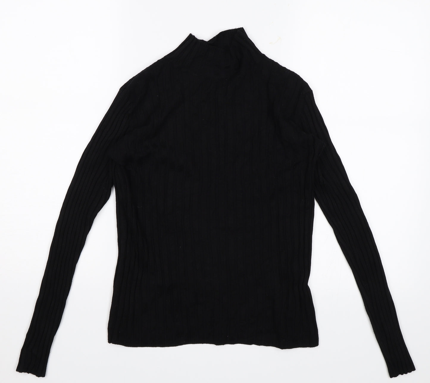 Papaya Womens Black Striped  Pullover Jumper Size 8