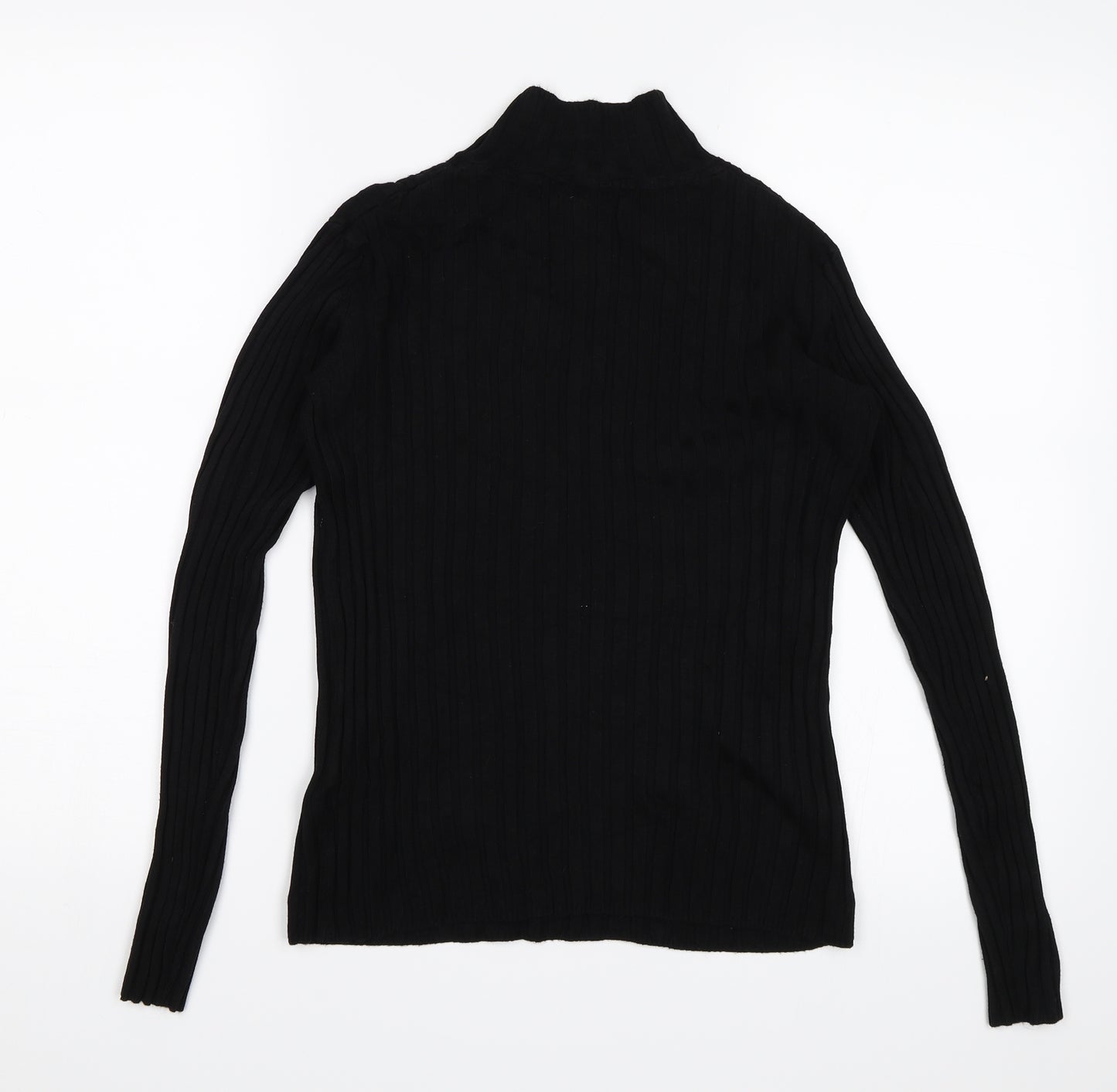 Papaya Womens Black Striped  Pullover Jumper Size 8