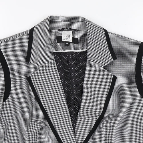 Preworn Womens Grey Check  Jacket  Size 16