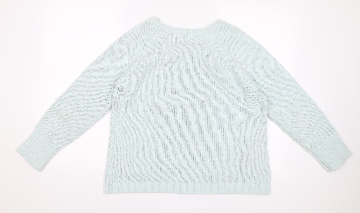 M&Co Womens Green   Pullover Jumper Size 14