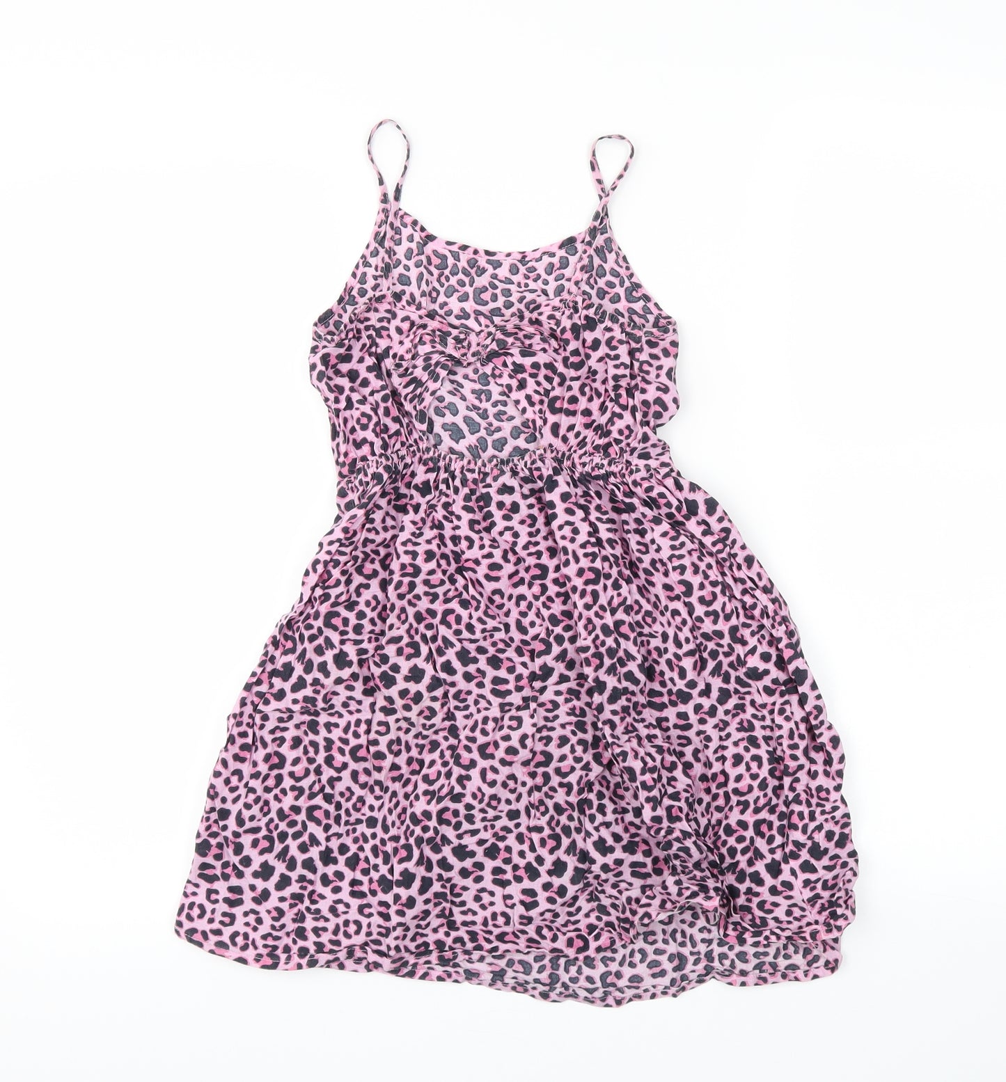 Primark Girls Purple Animal Print  Shift  Size 7-8 Years