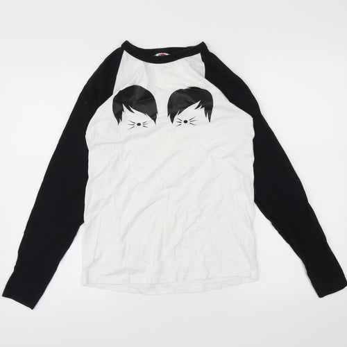 fruit of the loom` Womens White   Basic T-Shirt Size S