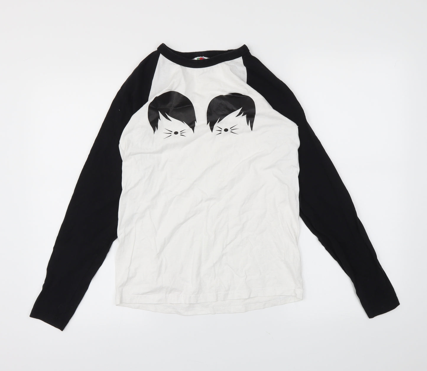 fruit of the loom` Womens White   Basic T-Shirt Size S