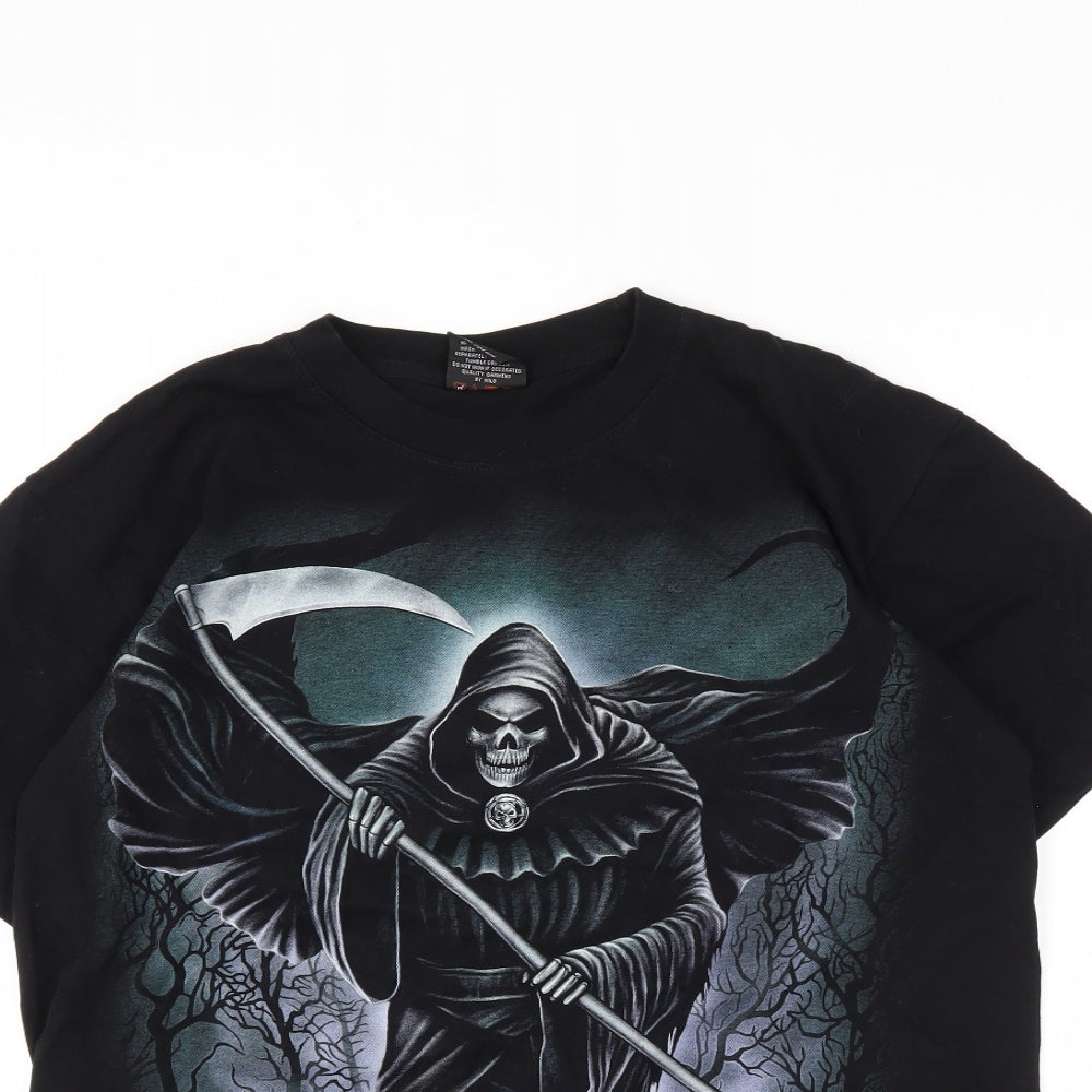 Wild Mens Black    T-Shirt Size M
