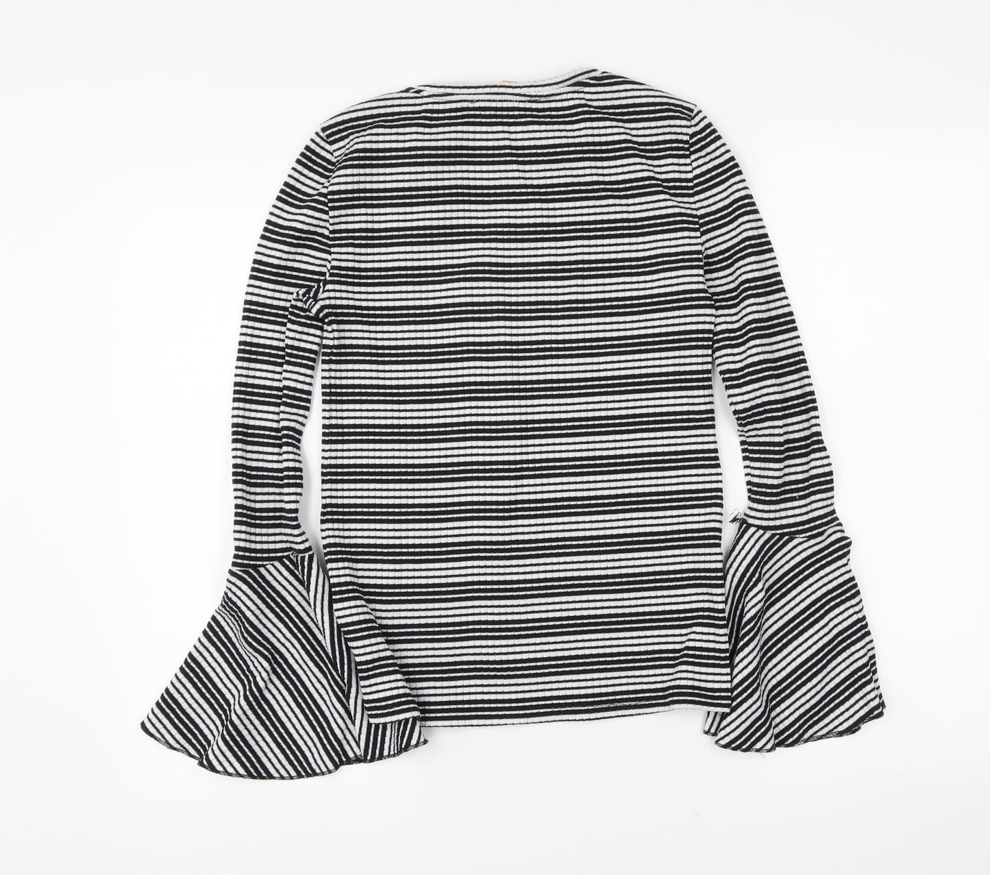 Philosophy Womens Black Striped  Basic Blouse Size XS