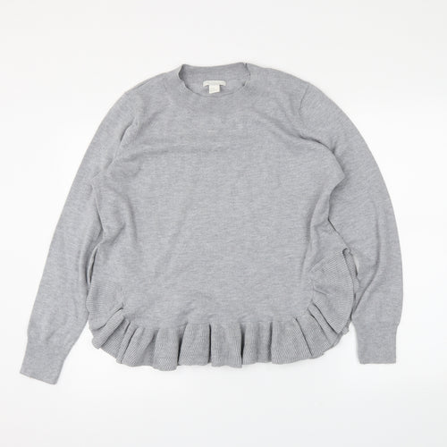 H&M Womens Grey   Pullover Jumper Size M