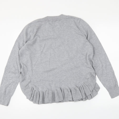 H&M Womens Grey   Pullover Jumper Size M