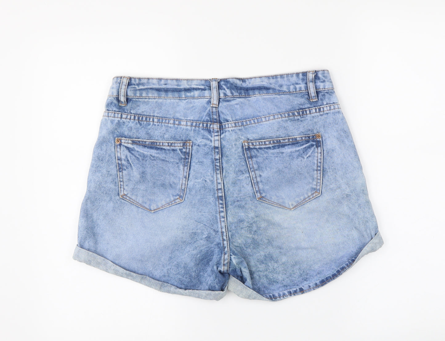 neqwlook Womens Blue  Denim Hot Pants Shorts Size 10