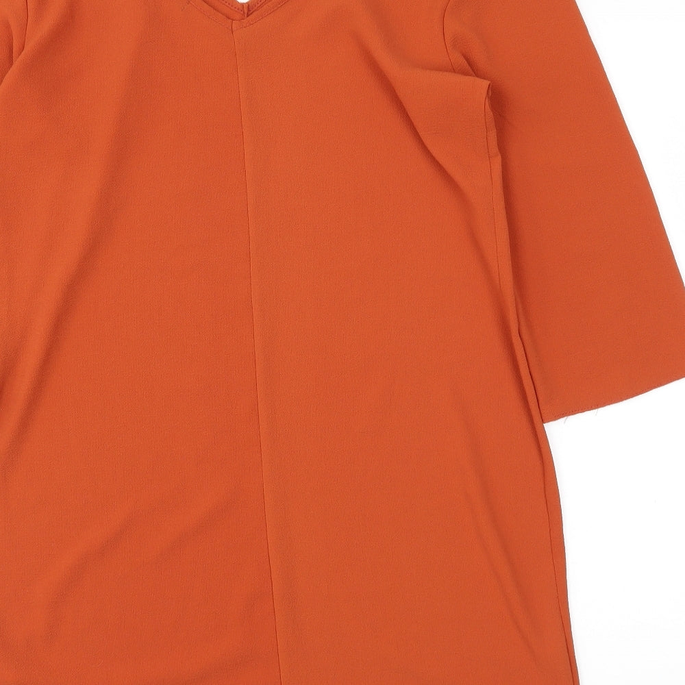 Boohoo Womens Orange   Shift  Size 10