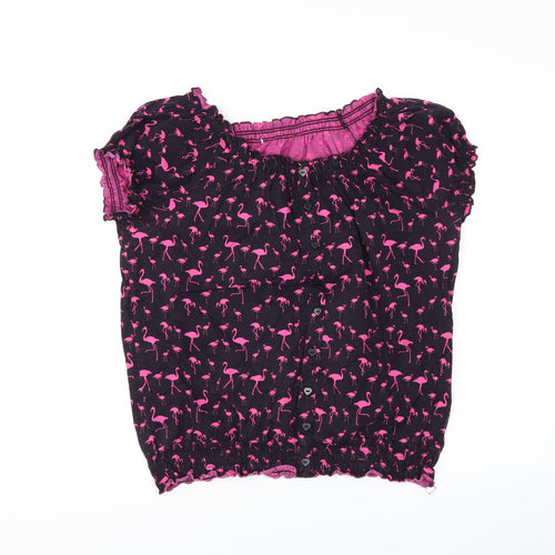 Preworn Womens Black   Basic Blouse Size 16