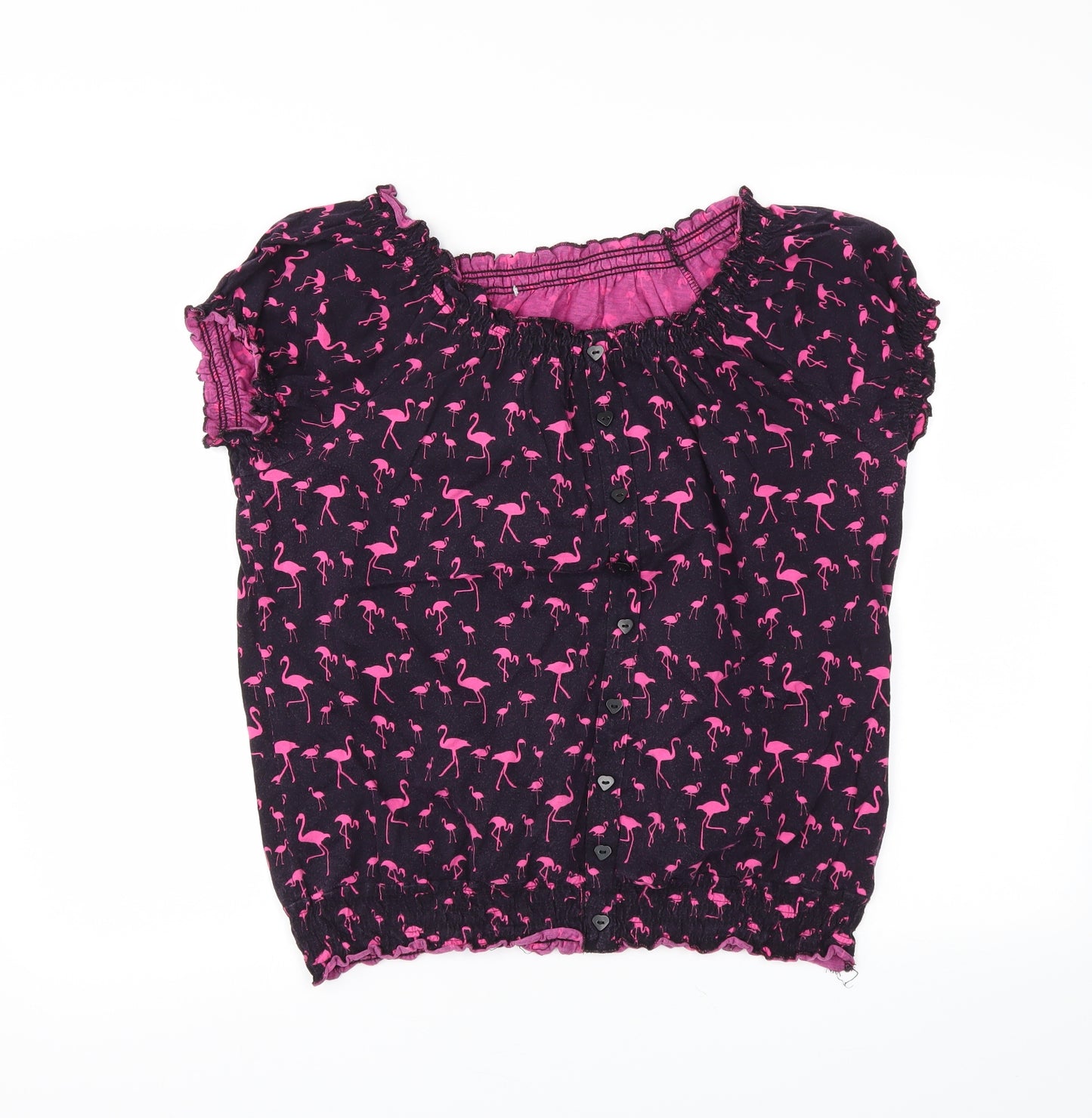 Preworn Womens Black   Basic Blouse Size 16