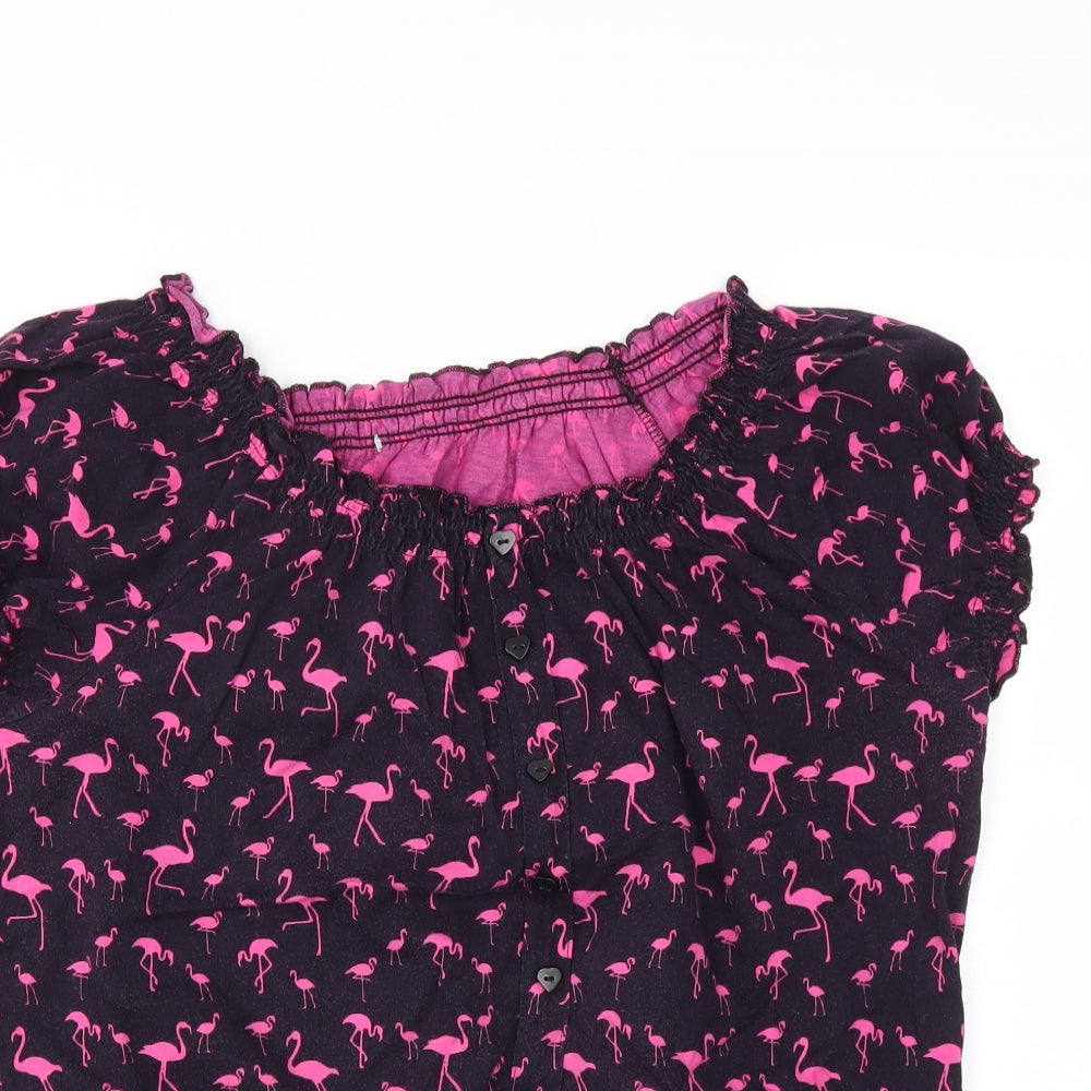 Preworn Womens Black   Basic Blouse Size 16