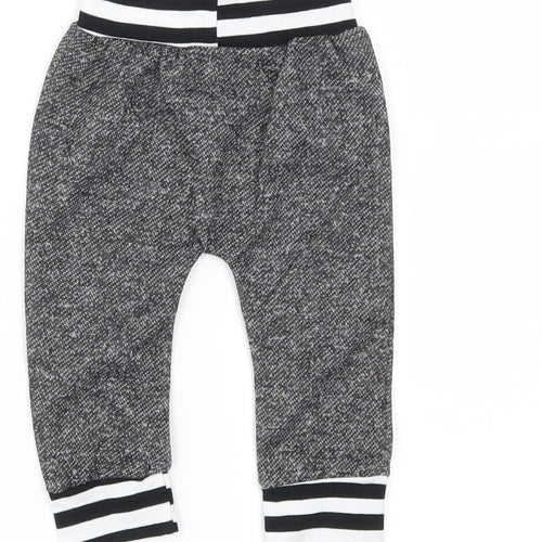 Preworn Boys Grey   Jogger Trousers Size 6-9 Months