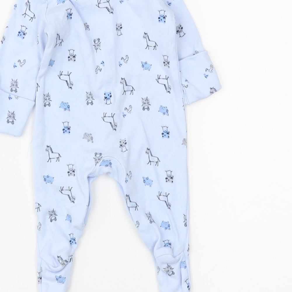 Nutmeg Baby Blue   Babygrow One-Piece Size Newborn