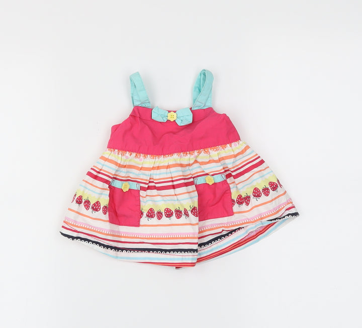 George Boys Pink Striped Trapeze & Swing Size Newborn