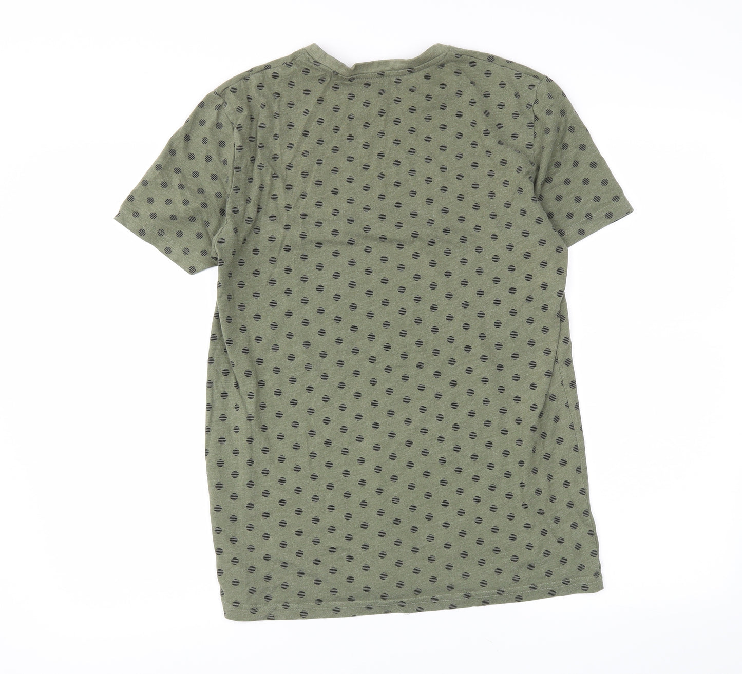 pep&co Mens Green Polka Dot   T-Shirt Size S
