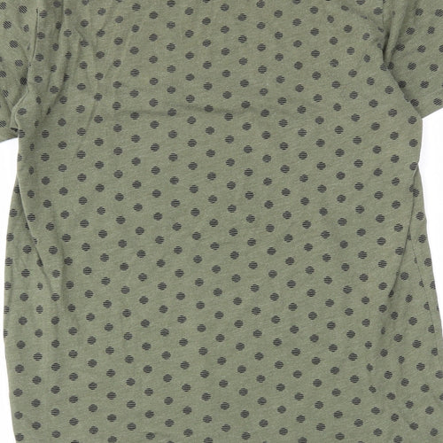pep&co Mens Green Polka Dot   T-Shirt Size S