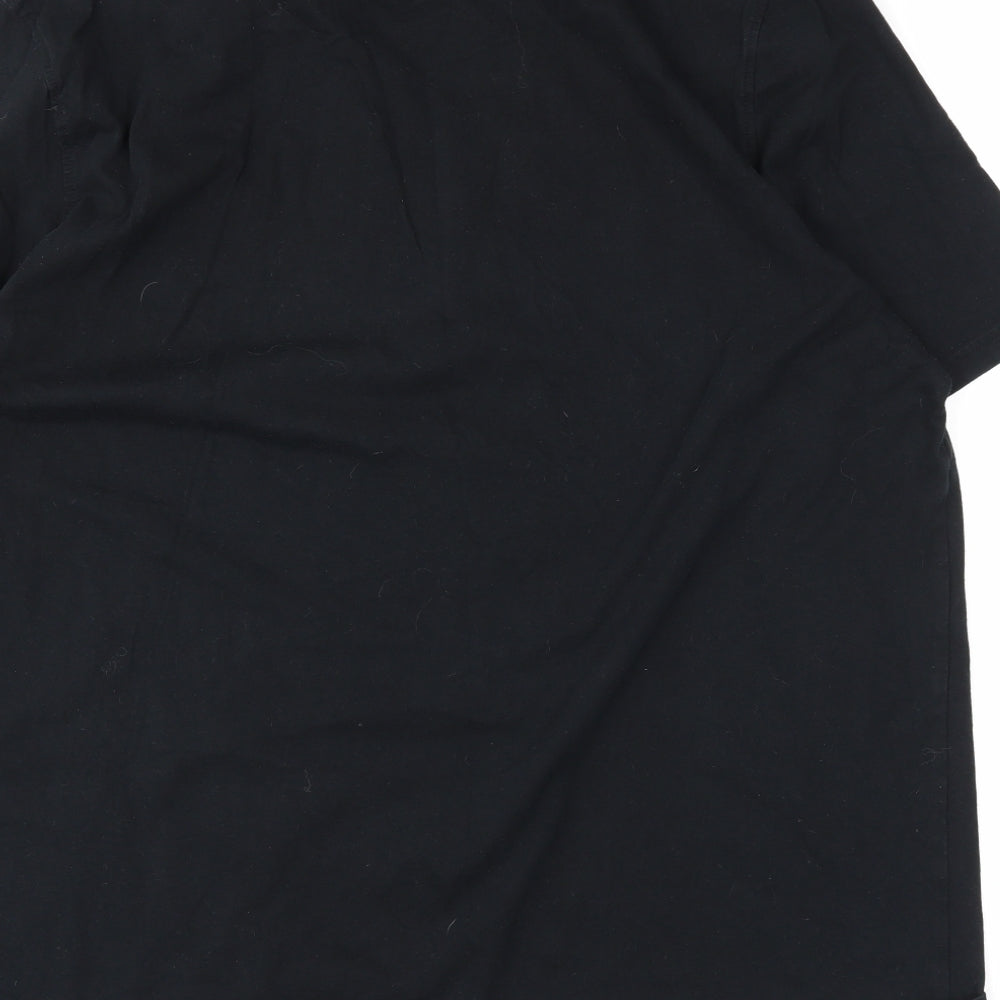 George Mens Black    T-Shirt Size 3XL