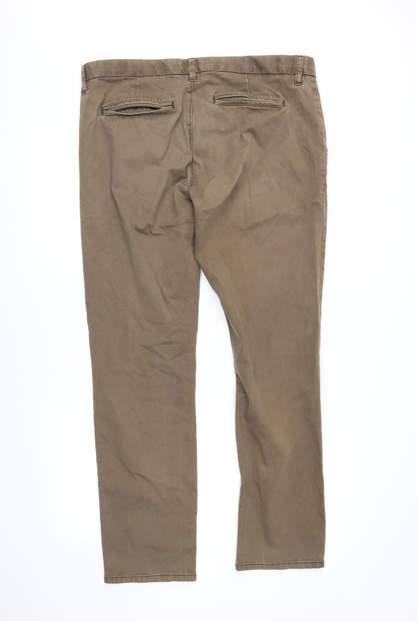 NEXT Mens Brown   Chino Trousers Size 36 in L29 in