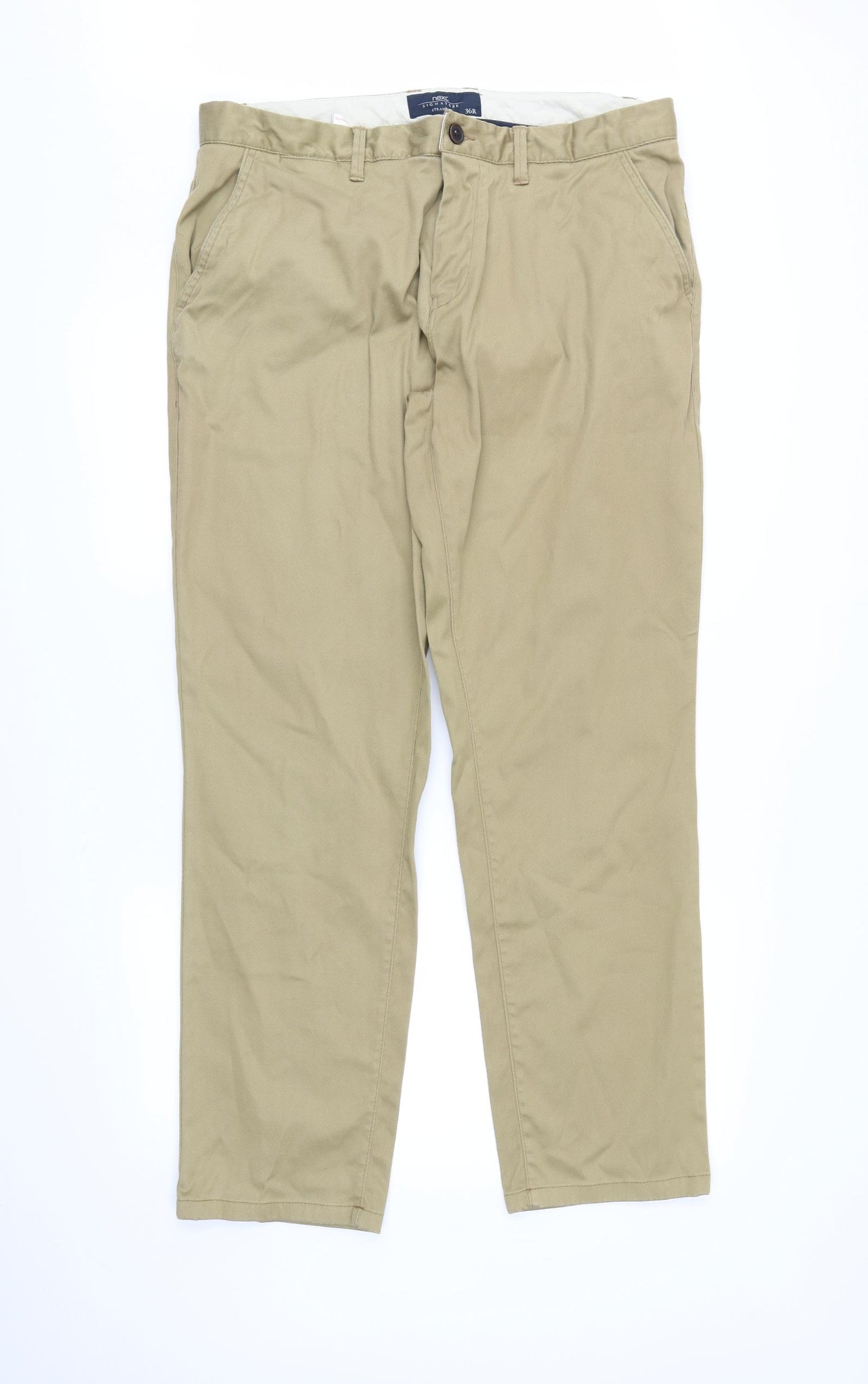 NEXT Mens Brown   Chino Trousers Size 36 L30 in