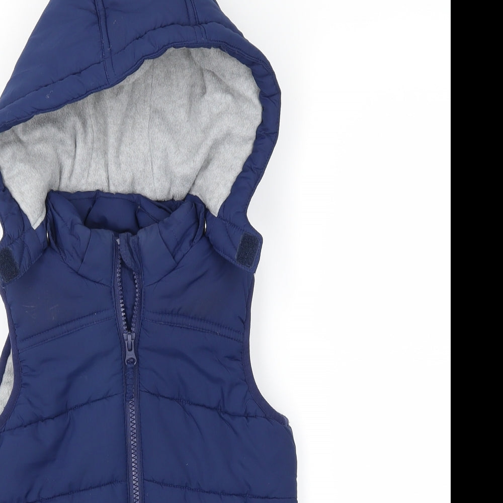 miniclub Boys Blue   Gilet Coat Size 4-5 Years