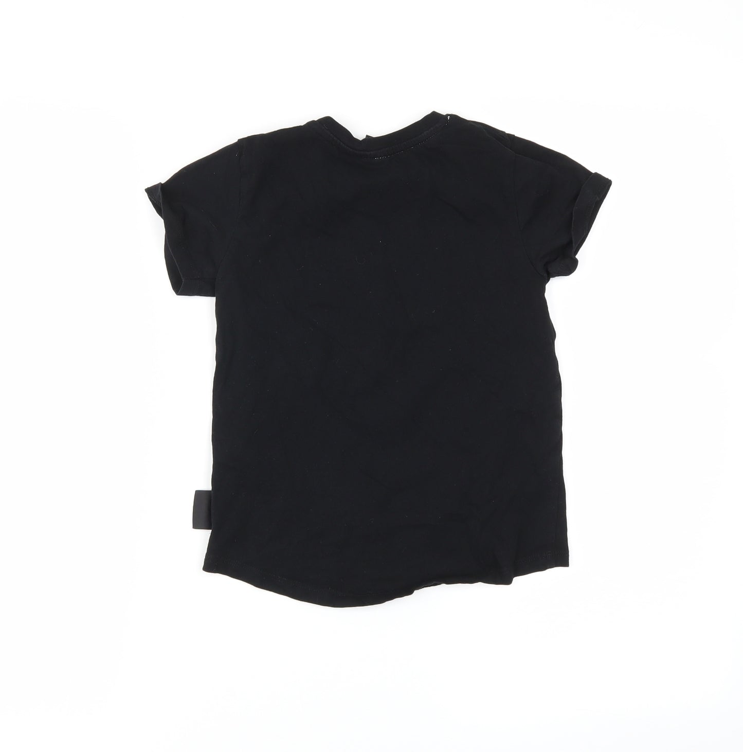 Disney Toy Story Girls Black   Basic T-Shirt Size 4-5 Years