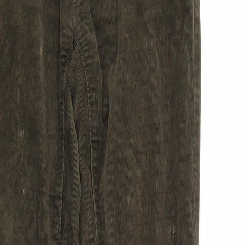 Ann Taylor Womens Green  Corduroy Trousers  Size 26 in L27 in