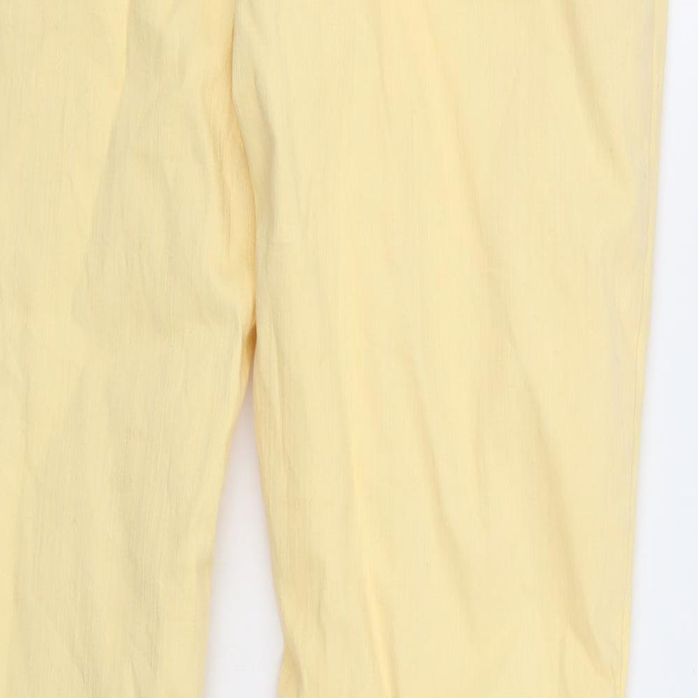 NEXT Womens Yellow  Denim Straight Jeans Size 12 L28 in