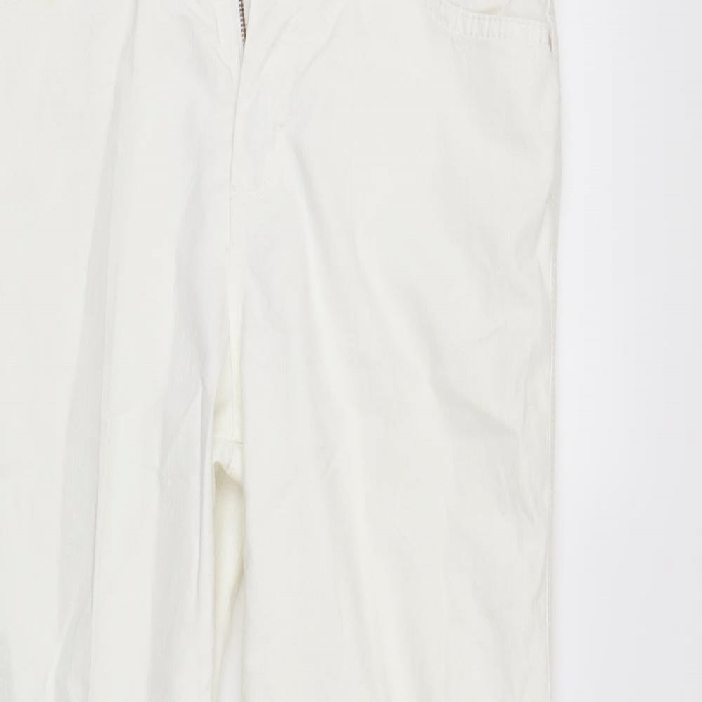 Marks and Spencer Womens White  Denim Bootcut Jeans Size 20 L29 in