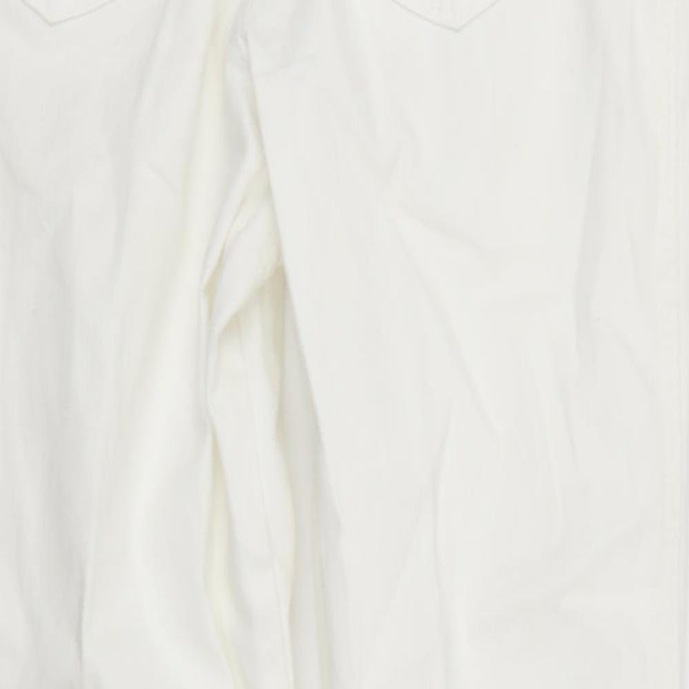 Marks and Spencer Womens White  Denim Bootcut Jeans Size 20 L29 in