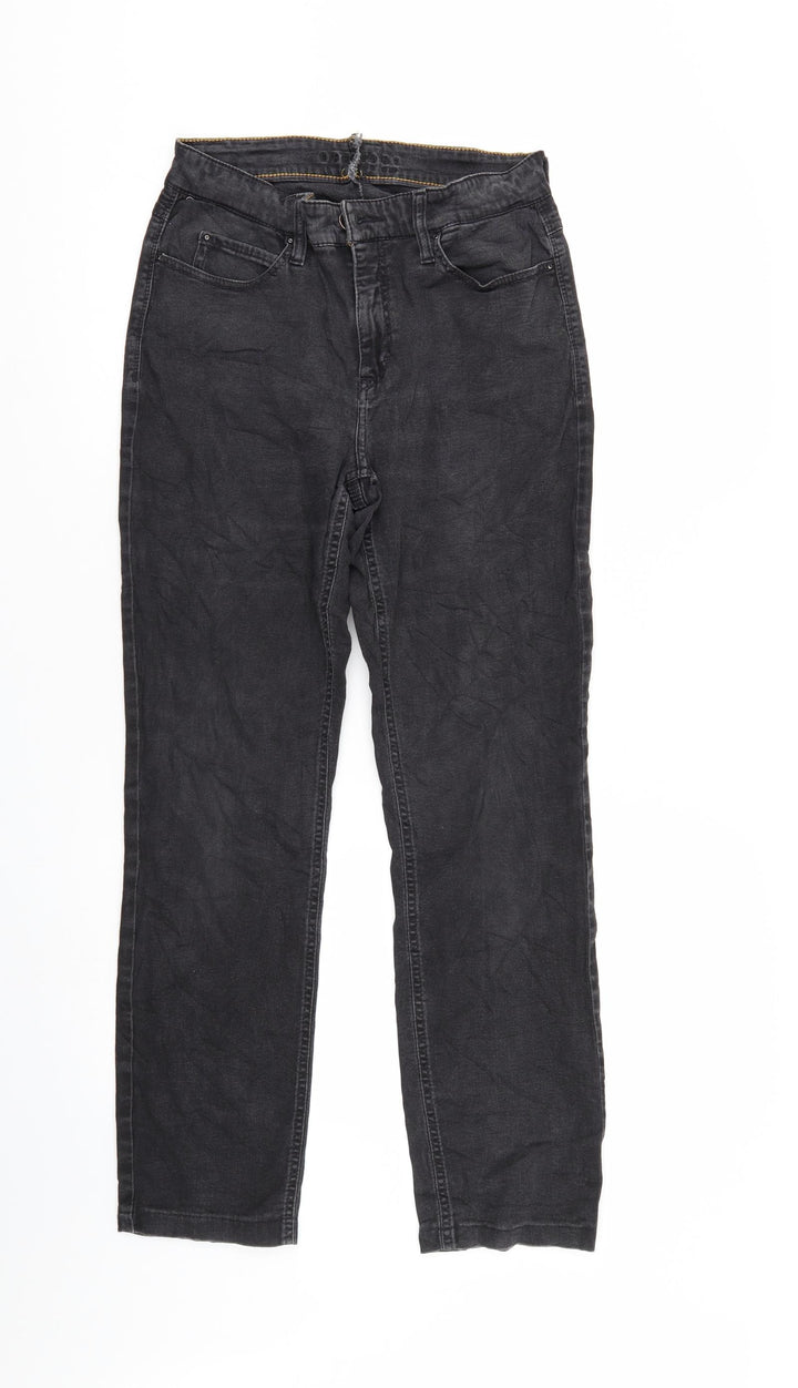 Preworn Womens Black  Denim Skinny Jeans Size 28 in L28 in