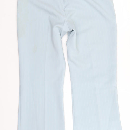 Essential Style Womens Blue Striped  Trousers  Size 14 L27 in