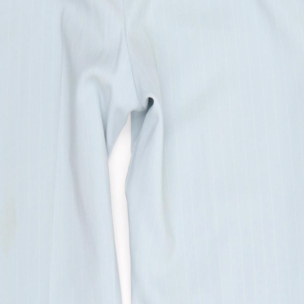 Essential Style Womens Blue Striped  Trousers  Size 14 L27 in