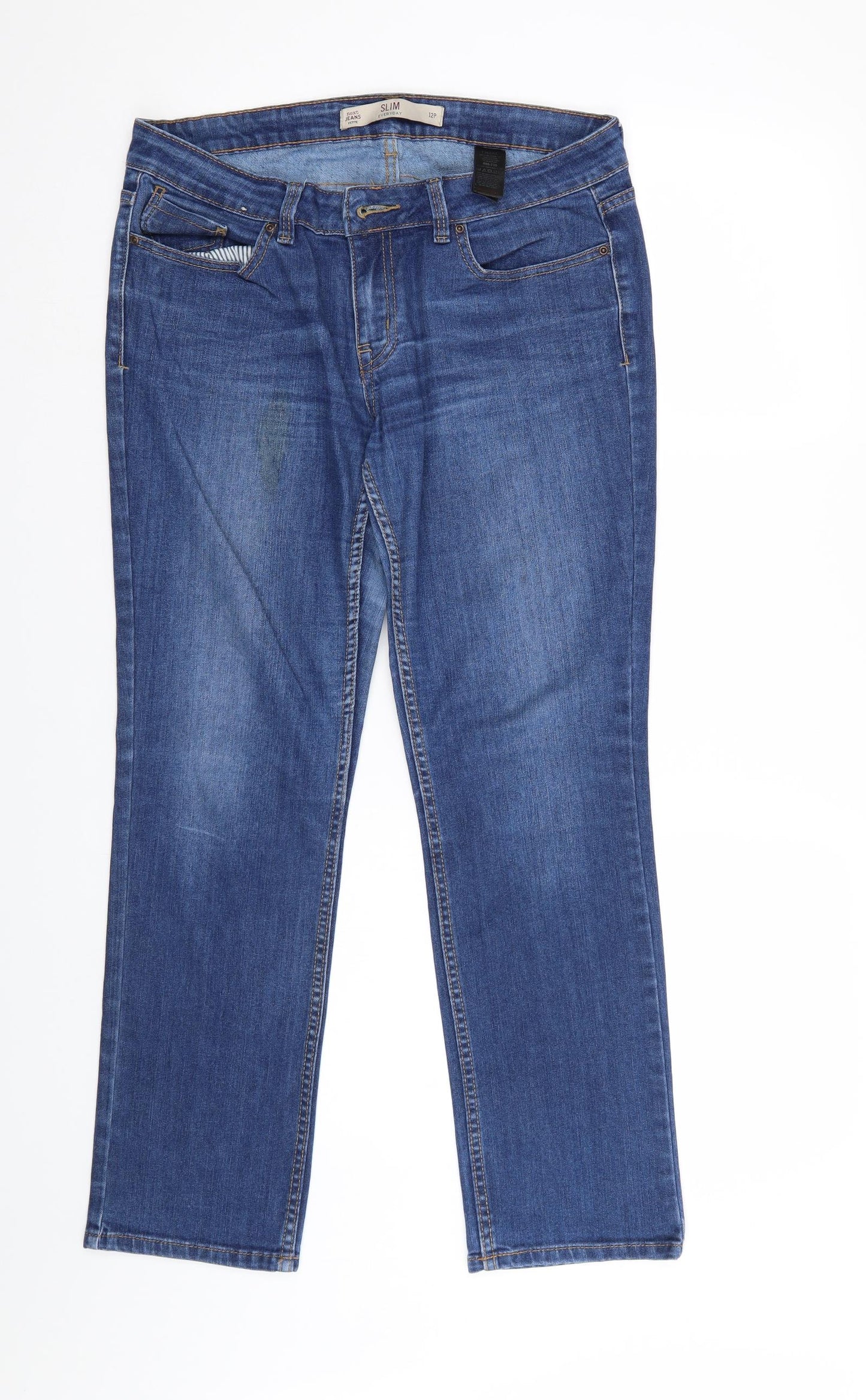 NEXT Womens Blue  Denim Skinny Jeans Size 12 L28 in