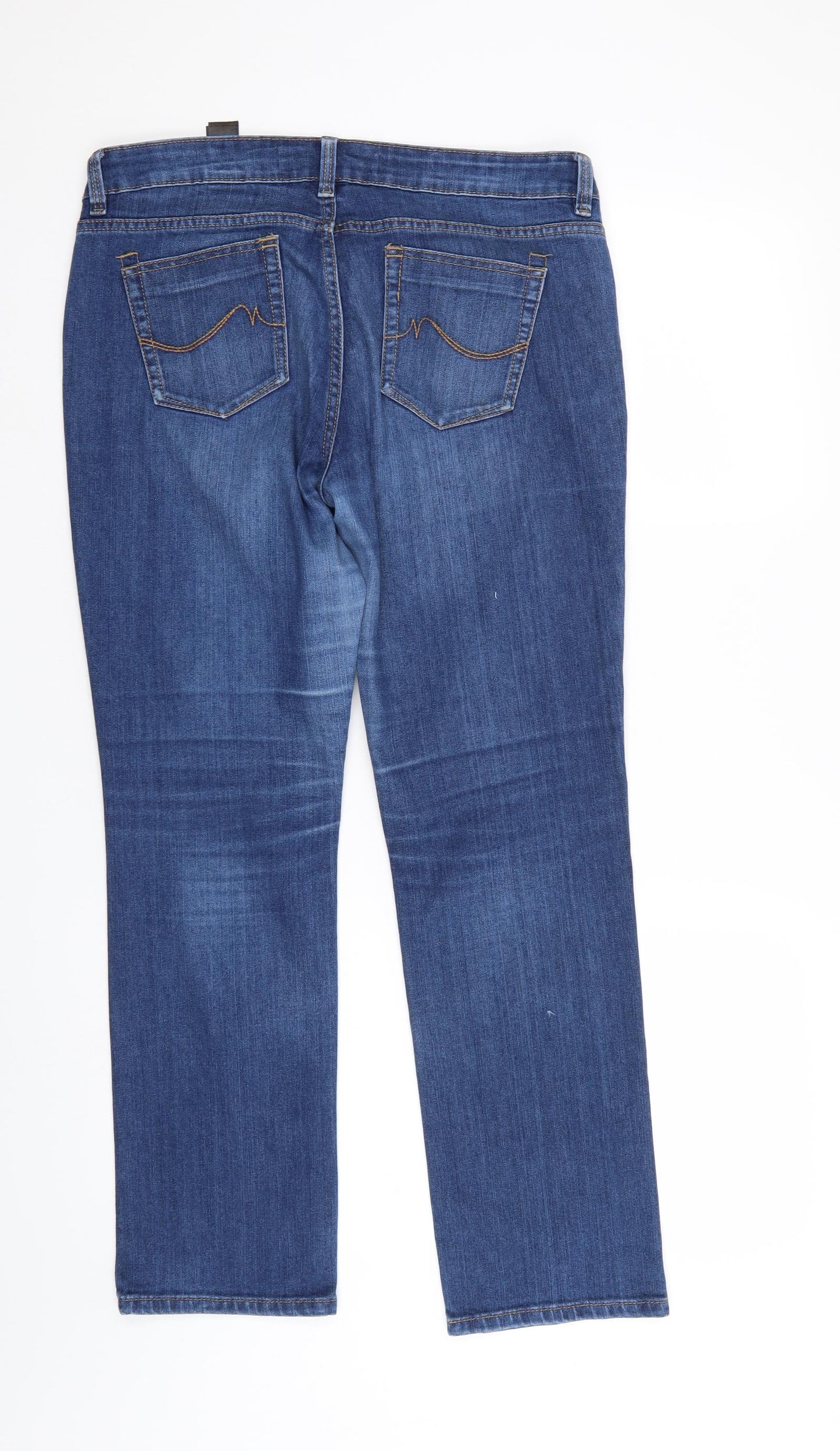 NEXT Womens Blue  Denim Skinny Jeans Size 12 L28 in