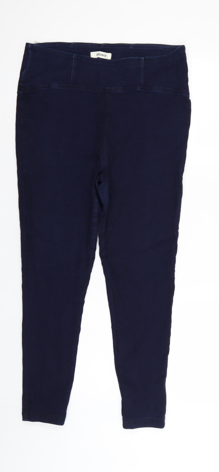 Preworn Womens Blue  Denim Jegging Jeans Size 32 in L26 in