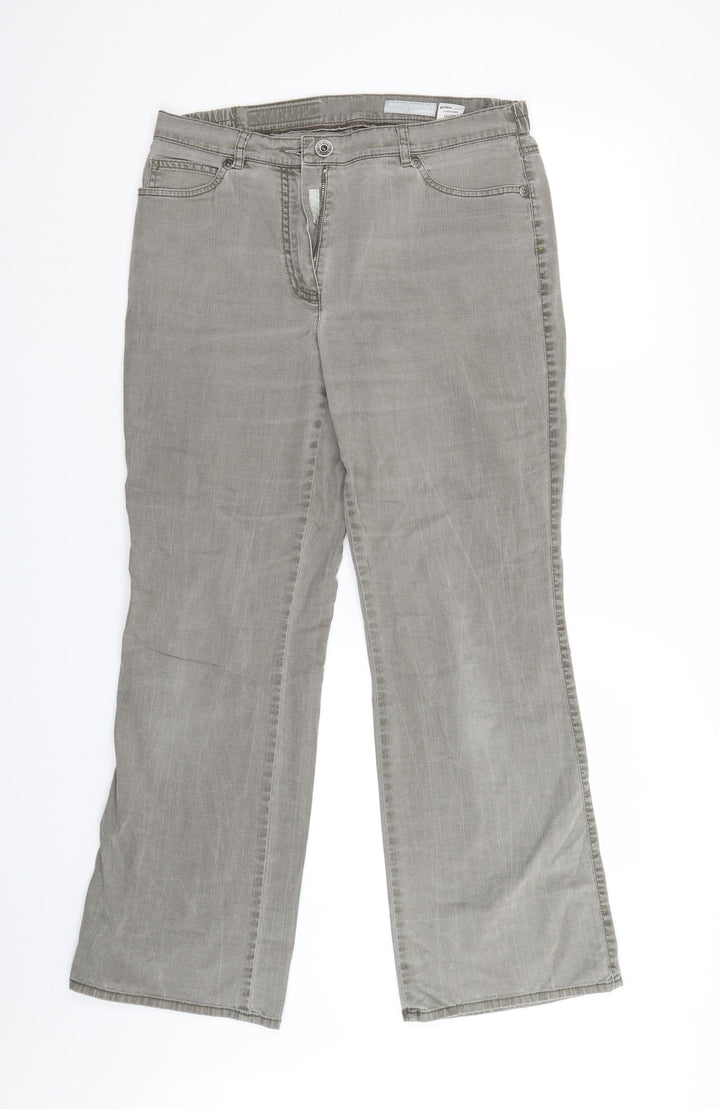 GARDEUR Womens Grey Denim Straight Jeans Size 32 in L28 in