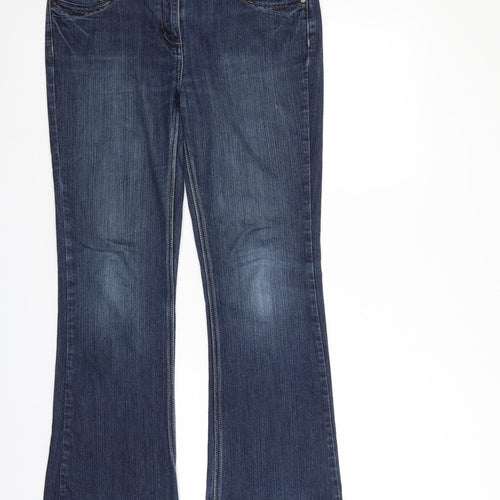 George Womens Blue  Denim Bootcut Jeans Size 12 L30 in