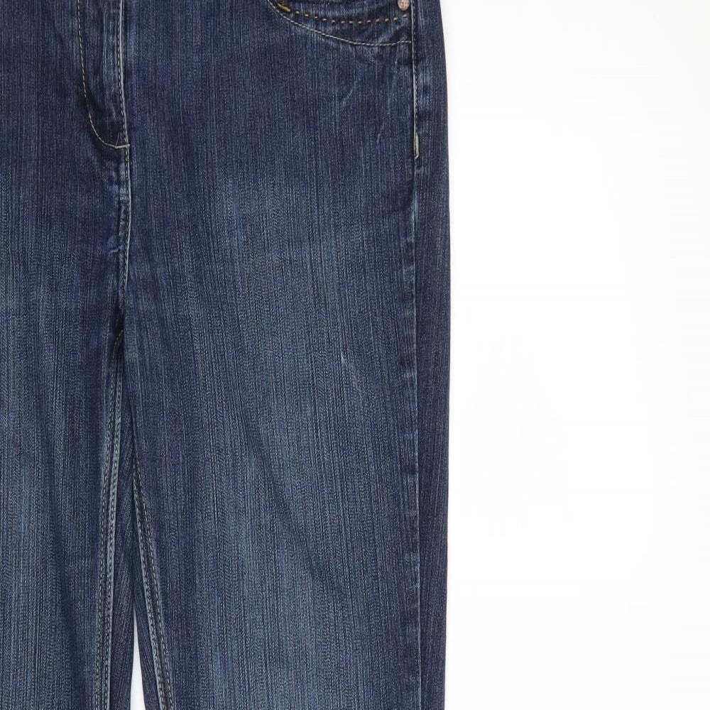 George Womens Blue  Denim Bootcut Jeans Size 12 L30 in
